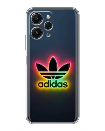 Чехол для Xiaomi Redmi 12 (5G) с картинкой «Неоновый Adidas»
