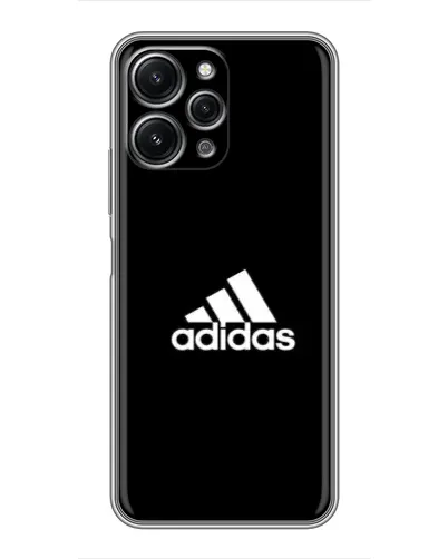 Чехол для Xiaomi Redmi 12 (5G) с картинкой «Черная классика Adidas»