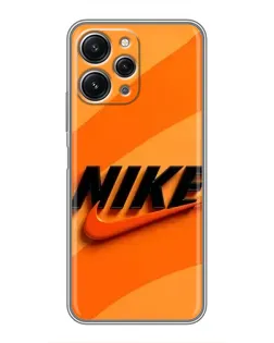 Чехол для Xiaomi Redmi 12 (5G) с картинкой «Оранжевый драйв Nike» Чехол для Xiaomi Redmi 12 (5G) с картинкой «Оранжевый драйв Nike»