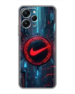 Чехол для Xiaomi Redmi 12 (5G) с картинкой «Техногенный стиль Nike» Чехол для Xiaomi Redmi 12 (5G) с картинкой «Техногенный стиль Nike»