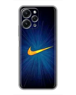 Чехол для Xiaomi Redmi 12 (5G) с картинкой «Синий пульс Nike» Чехол для Xiaomi Redmi 12 (5G) с картинкой «Синий пульс Nike»