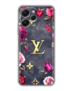 Чехол для Xiaomi Redmi 12 (5G) с картинкой «Цветочный Louis Vuitton»