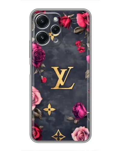 Чехол для Xiaomi Redmi 12 (5G) с картинкой «Цветочный Louis Vuitton»