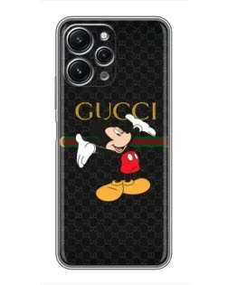 Чехол для Xiaomi Redmi 12 (5G) с картинкой «Микки Маус Gucci»