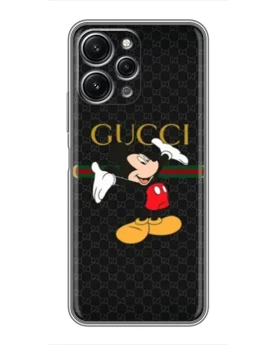 Чехол для Xiaomi Redmi 12 (5G) с картинкой «Микки Маус Gucci»