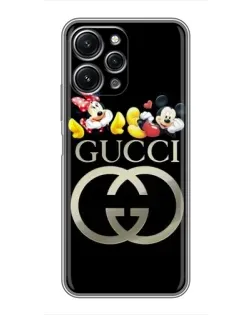 Чехол для Xiaomi Redmi 12 (5G) с картинкой «Gucci — герои Disney»