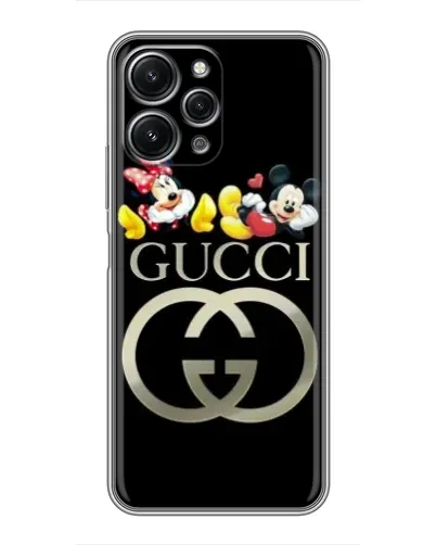 Чехол для Xiaomi Redmi 12 (5G) с картинкой «Gucci — герои Disney»