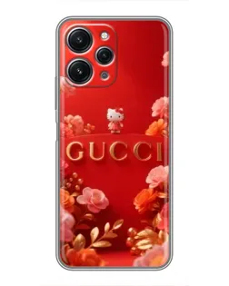 Чехол для Xiaomi Redmi 12 (5G) с картинкой «Gucci — золотой сад»