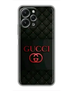 Чехол для Xiaomi Redmi 12 (5G) с картинкой «Gucci — стеганый черный»