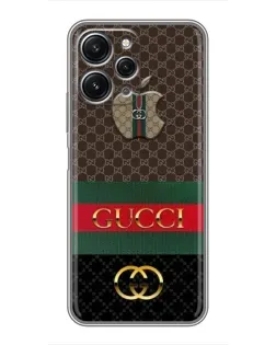 Чехол для Xiaomi Redmi 12 (5G) с картинкой «Gucci — брендированный десерт»