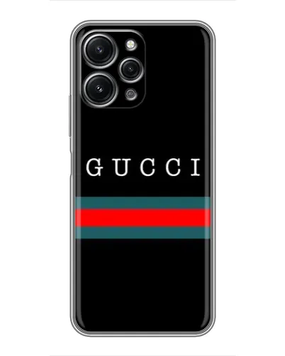 Чехол для Xiaomi Redmi 12 (5G) с картинкой «Gucci — красный пояс»