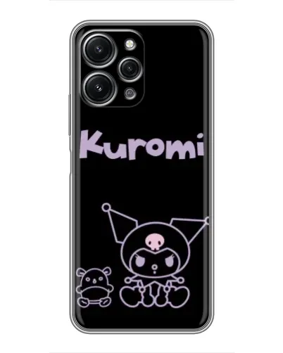 Чехол для Xiaomi Redmi 12 (5G) с картинкой «Kuromi — черный минимализм» Чехол для Xiaomi Redmi 12 (5G) с картинкой «Kuromi — черный минимализм»