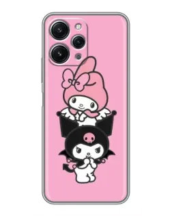 Чехол для Xiaomi Redmi 12 (5G) с картинкой «My Melody и Kuromi» Чехол для Xiaomi Redmi 12 (5G) с картинкой «My Melody и Kuromi»