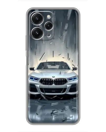 Чехол для Xiaomi Redmi 12 (5G) с картинкой «BMW в свете фар»