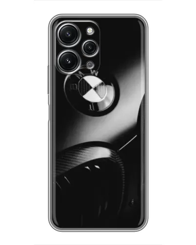Чехол для Xiaomi Redmi 12 (5G) с картинкой «Эмблема BMW — макро»