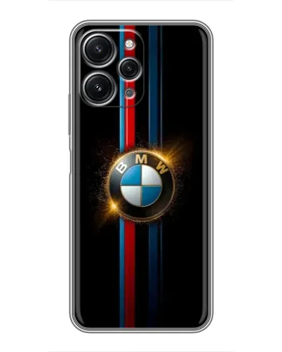 Чехол для Xiaomi Redmi 12 (5G) с картинкой «BMW M-Power неон»
