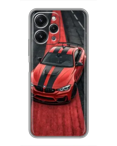 Чехол для Xiaomi Redmi 12 (5G) с картинкой «BMW на красной дорожке»