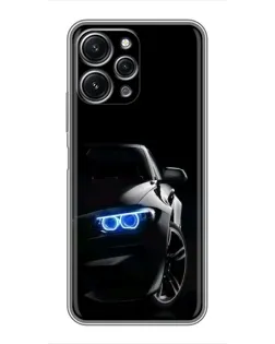 Чехол для Xiaomi Redmi 12 (5G) с картинкой «BMW — ночной взгляд» Чехол для Xiaomi Redmi 12 (5G) с картинкой «BMW — ночной взгляд»