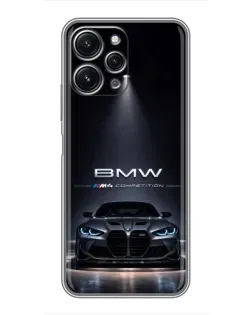 Чехол для Xiaomi Redmi 12 (5G) с картинкой «BMW сквозь ночной город» Чехол для Xiaomi Redmi 12 (5G) с картинкой «BMW сквозь ночной город»