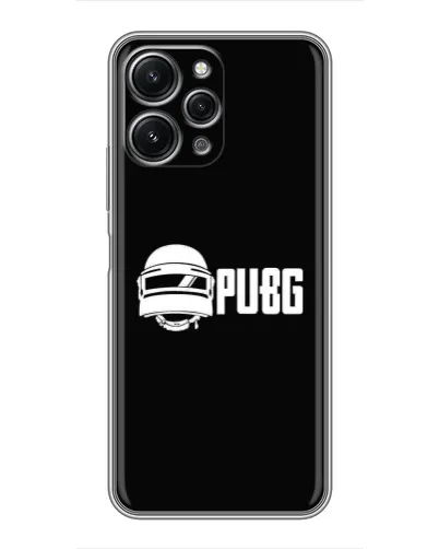 Чехол для Xiaomi Redmi 12 (5G) с картинкой «PUBG — классический лого»