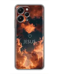 Чехол для Xiaomi Redmi 12 (5G) с картинкой «Сияние Имени Jesus»