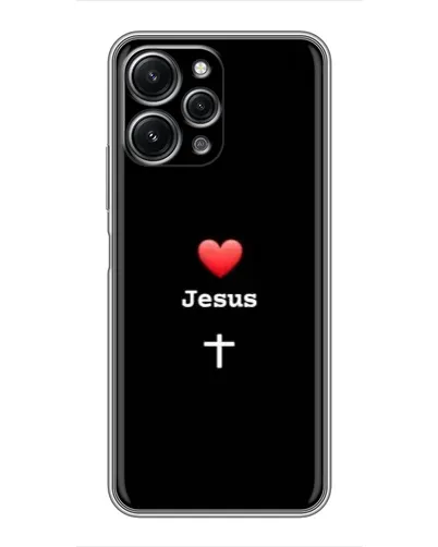 Чехол для Xiaomi Redmi 12 (5G) с картинкой «Сердце - Jesus» Чехол для Xiaomi Redmi 12 (5G) с картинкой «Сердце - Jesus»