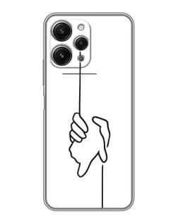 Чехол для Xiaomi Redmi 12 (5G) с картинкой «Рука держит»