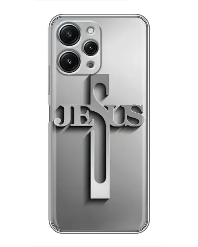 Чехол для Xiaomi Redmi 12 (5G) с картинкой «Металлический крест Jesus» Чехол для Xiaomi Redmi 12 (5G) с картинкой «Металлический крест Jesus»