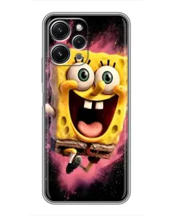 Чехол для Xiaomi Redmi 12 (5G) с картинкой «Взрывной Спанч Боб»