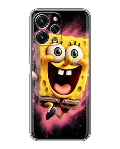 Чехол для Xiaomi Redmi 12 (5G) с картинкой «Взрывной Спанч Боб»