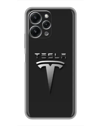 Чехол для Xiaomi Redmi 12 (5G) с картинкой «Стальной логотип Tesla» Чехол для Xiaomi Redmi 12 (5G) с картинкой «Стальной логотип Tesla»