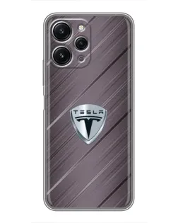Чехол для Xiaomi Redmi 12 (5G) с картинкой «Металлическая текстура Tesla» Чехол для Xiaomi Redmi 12 (5G) с картинкой «Металлическая текстура Tesla»