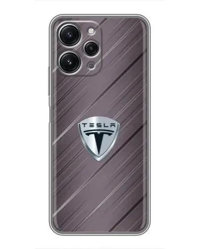 Чехол для Xiaomi Redmi 12 (5G) с картинкой «Металлическая текстура Tesla» Чехол для Xiaomi Redmi 12 (5G) с картинкой «Металлическая текстура Tesla»