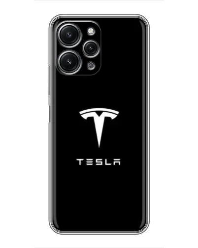 Чехол для Xiaomi Redmi 12 (5G) с картинкой «Tesla White Logo» Чехол для Xiaomi Redmi 12 (5G) с картинкой «Tesla White Logo»