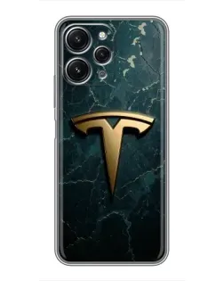 Чехол для Xiaomi Redmi 12 (5G) с картинкой «Мраморная Tesla Gold» Чехол для Xiaomi Redmi 12 (5G) с картинкой «Мраморная Tesla Gold»