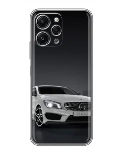 Чехол для Xiaomi Redmi 12 (5G) с картинкой «Mercedes AMG GT Silver»