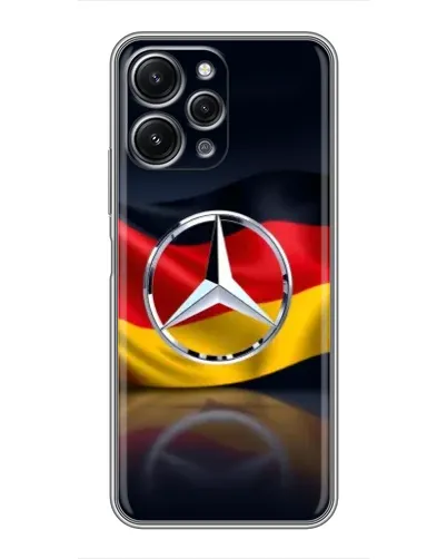 Чехол для Xiaomi Redmi 12 (5G) с картинкой «Mercedes — флаг Германии»