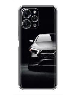 Чехол для Xiaomi Redmi 12 (5G) с картинкой «Свет фар Mercedes»