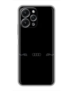 Чехол для Xiaomi Redmi 12 (5G) с картинкой «Audi — световой подпись»