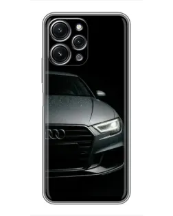 Чехол для Xiaomi Redmi 12 (5G) с картинкой «Audi — детализация кузова»