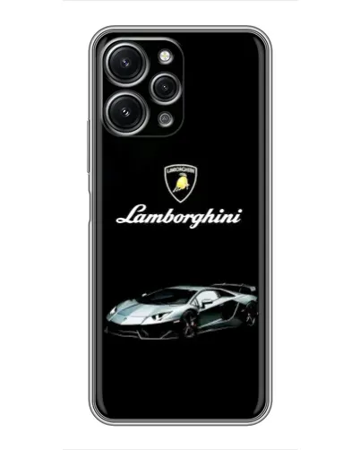 Чехол для Xiaomi Redmi 12 (5G) с картинкой «Логотип Lamborghini классика»