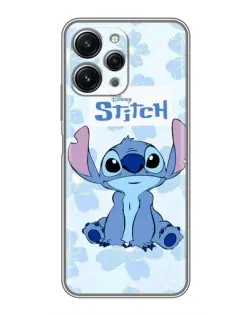 Чехол для Xiaomi Redmi 12 (5G) с картинкой «Stitch среди цветов»