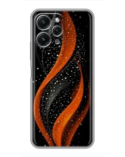 Чехол для Xiaomi Redmi 12 (5G) с картинкой «Огненная звездная волна»