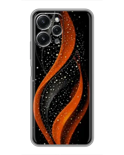 Чехол для Xiaomi Redmi 12 (5G) с картинкой «Огненная звездная волна»