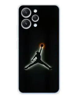 Чехол для Xiaomi Redmi 12 с картинкой «Jordan Gradient Logo»