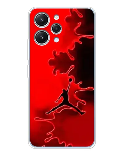 Чехол для Xiaomi Redmi 12 с картинкой «Jordan Red Smoke»