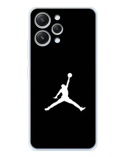 Чехол для Xiaomi Redmi 12 с картинкой «Jordan Silhouette»