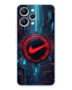 Чехол для Xiaomi Redmi 12 с картинкой «Техногенный стиль Nike» Чехол для Xiaomi Redmi 12 с картинкой «Техногенный стиль Nike»