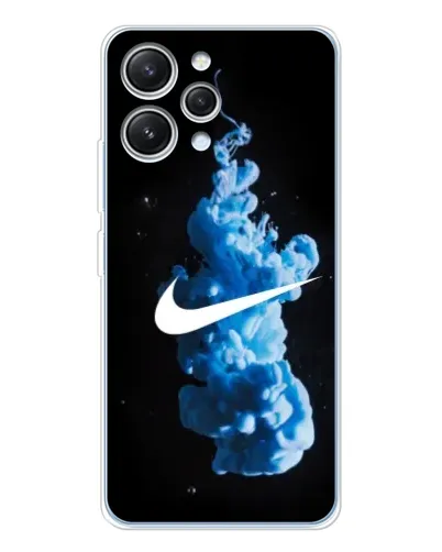 Чехол для Xiaomi Redmi 12 с картинкой «Nike и синий дым»