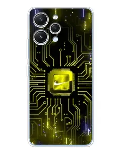 Чехол для Xiaomi Redmi 12 с картинкой «Nike — золотая искра» Чехол для Xiaomi Redmi 12 с картинкой «Nike — золотая искра»